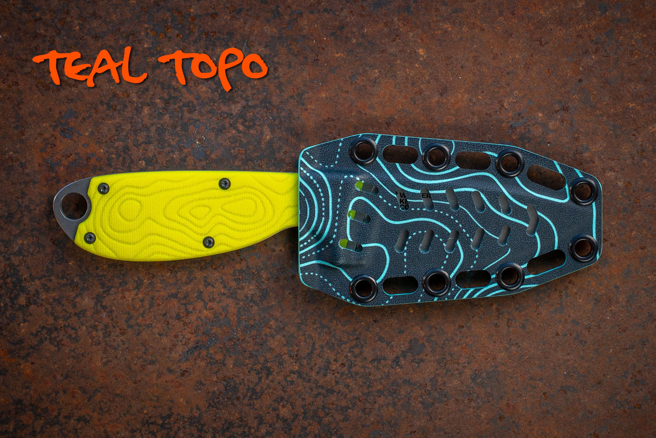 The Tripper River Knife – Drop Point, Straight Edge, Dayglow Yellow G10