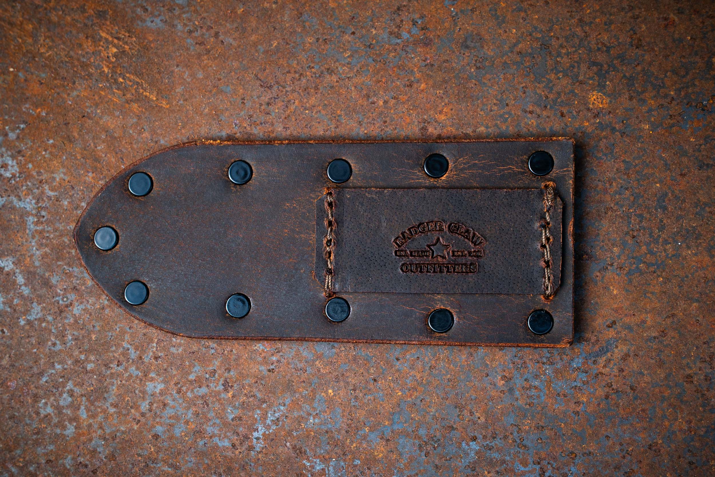 Tracker Leather Sheath – Handcrafted by Badger Claw Outfitters