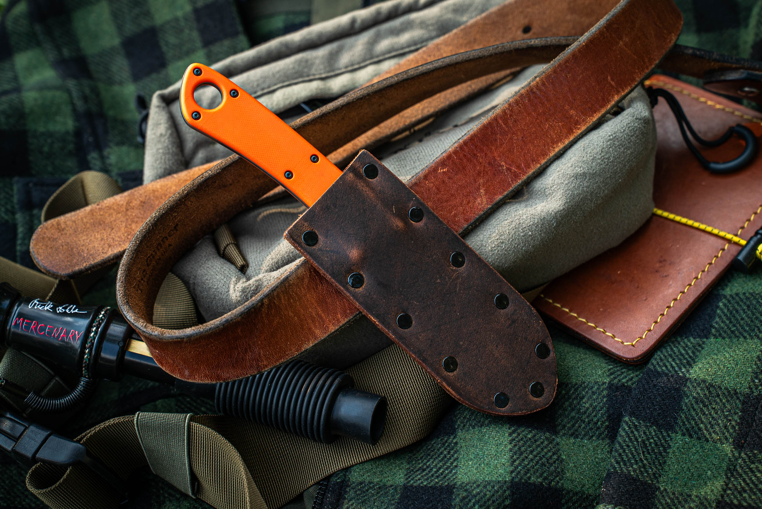 Tracker Leather Sheath – Handcrafted by Badger Claw Outfitters