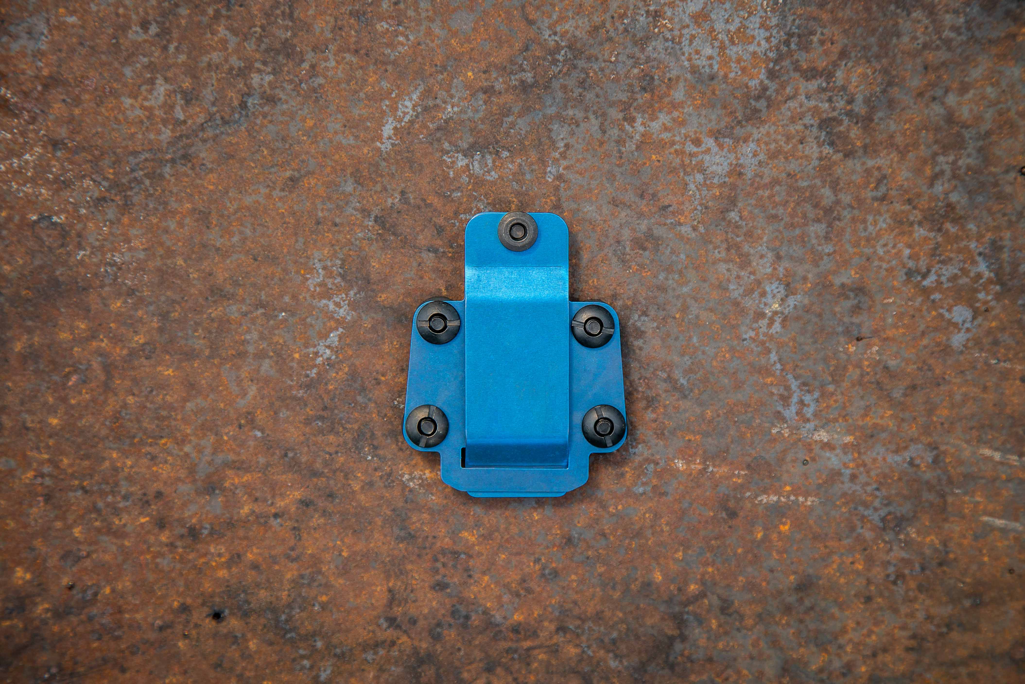 titanium clip for securing a river knife to a PFD or lifejacket
