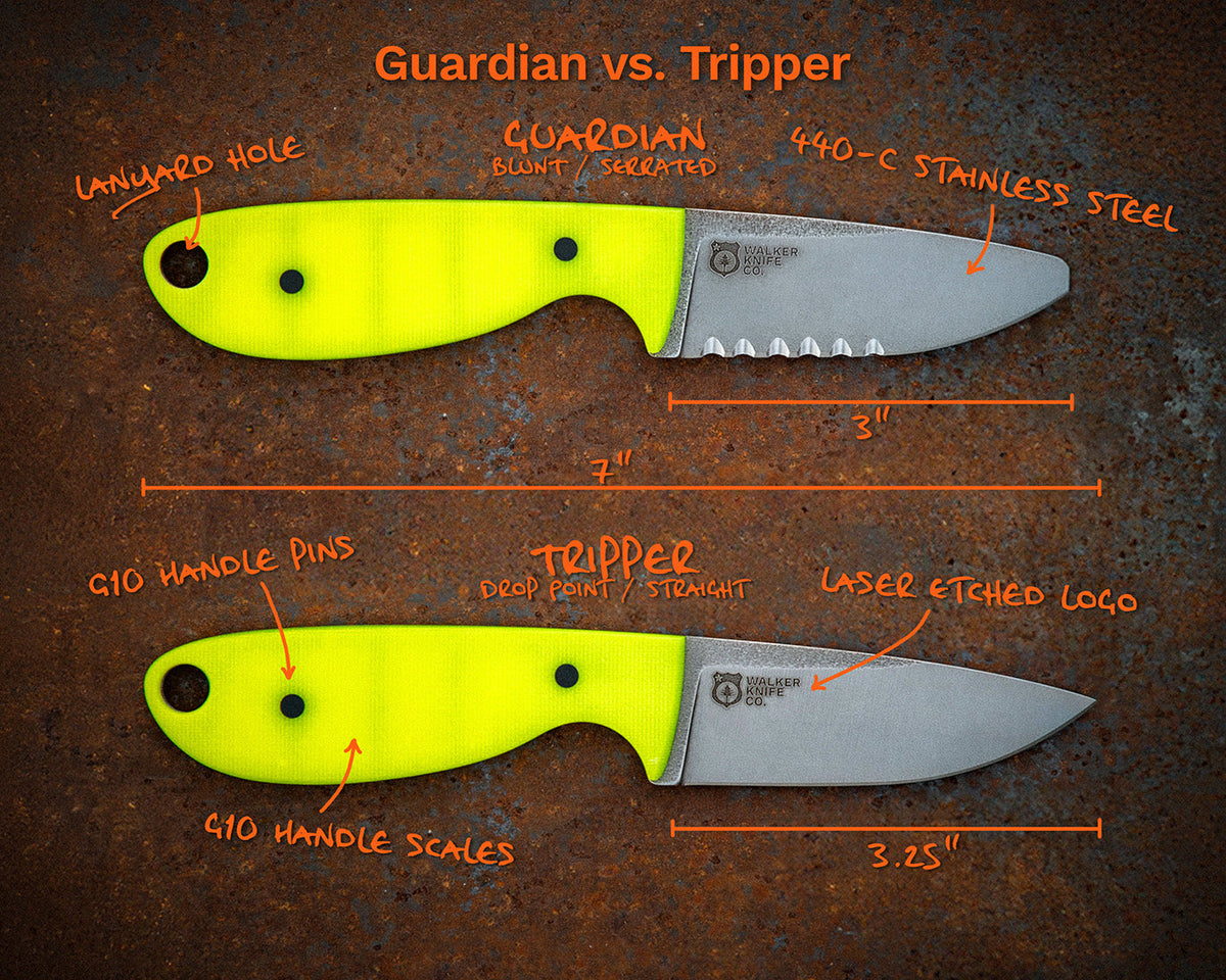 The Guardian vs. The Tripper: Which Knife is Right for You?