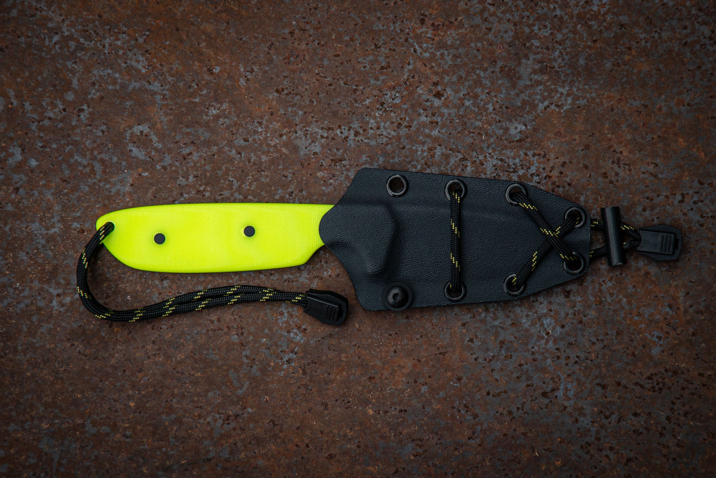 All Weather Tracker - Stone Washed - Dayglow Yellow with Black Kydex