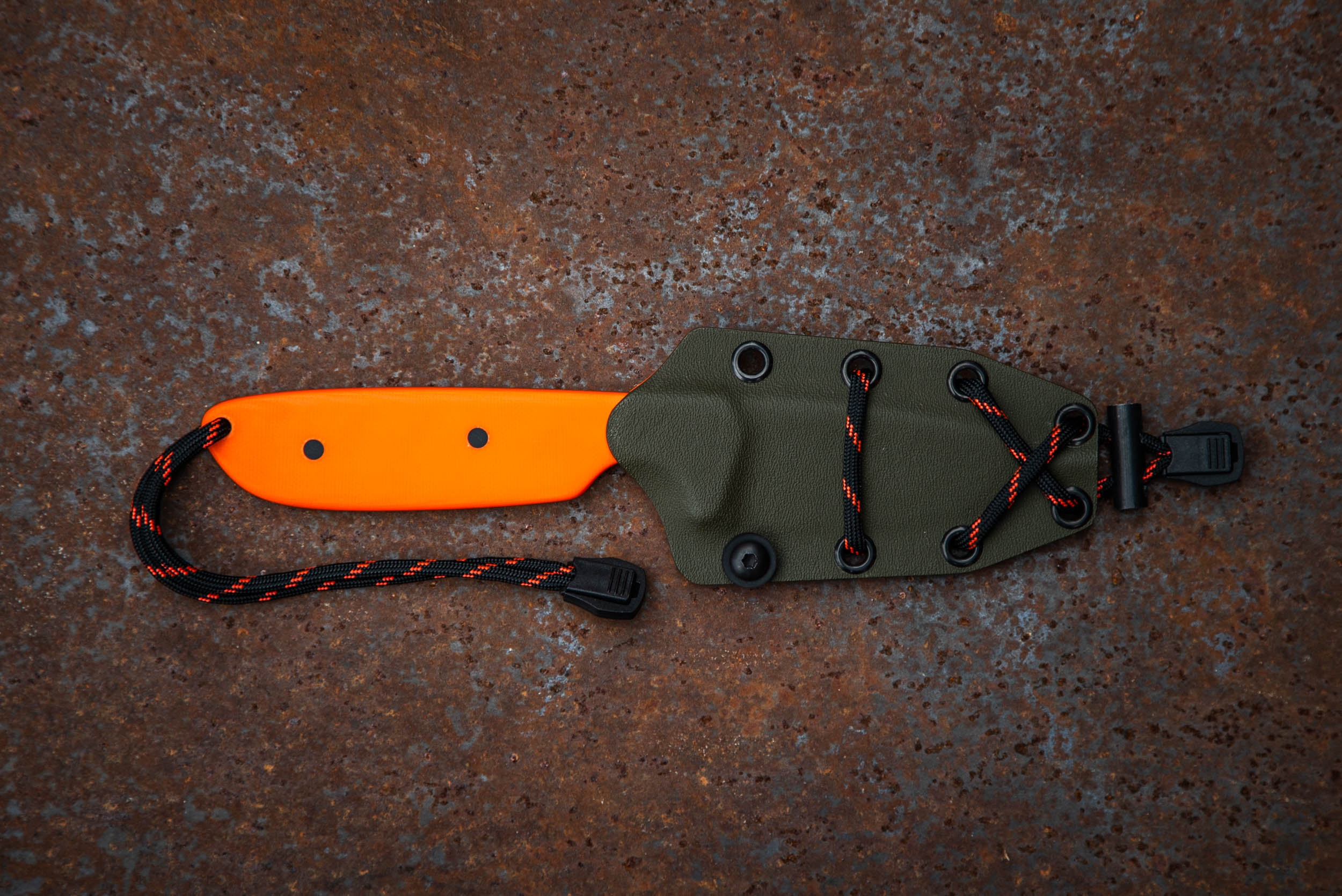 All Weather Tracker - Hand Rubbed Satin - Orange with Green Topo / Orange Kydex