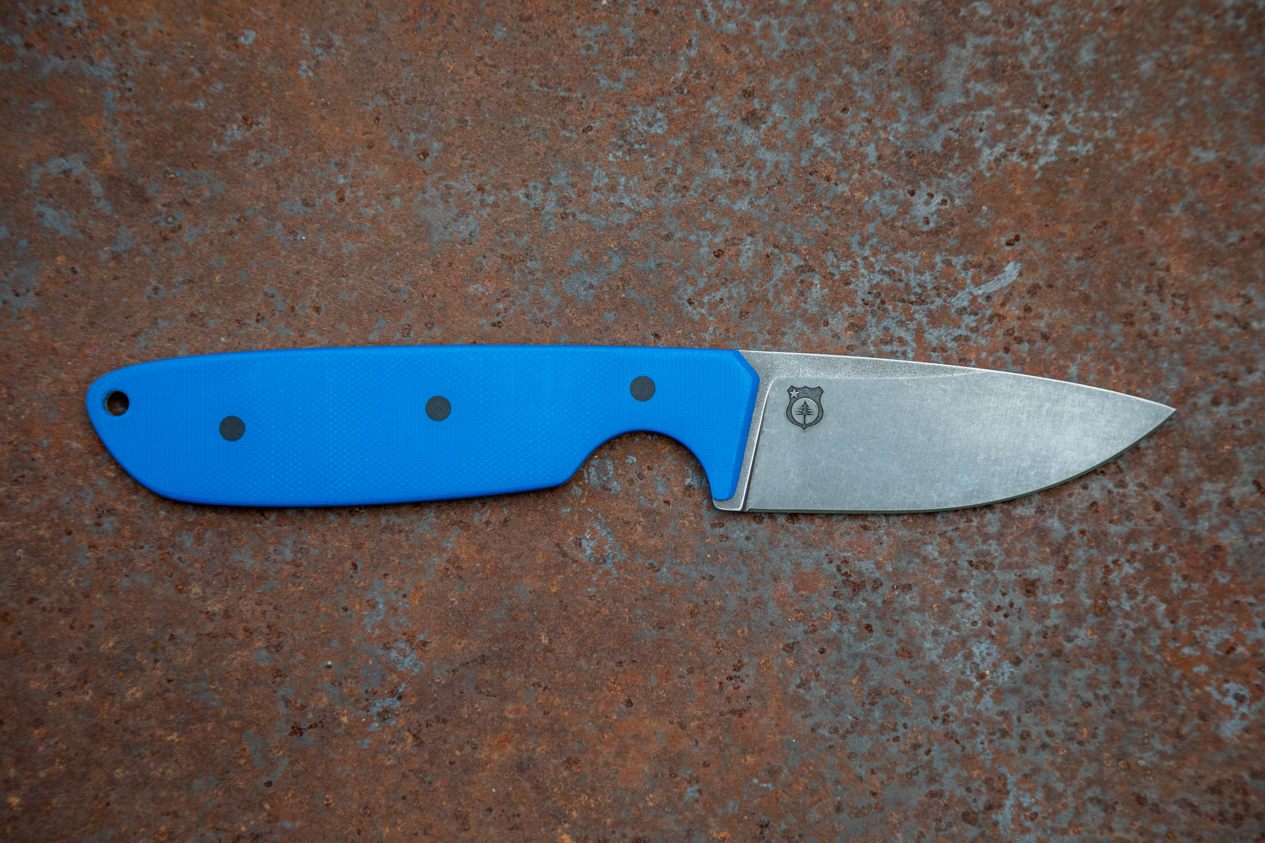 The Tracker - MagnaCut Edition - Royal Blue w/ Black Kydex Sheath