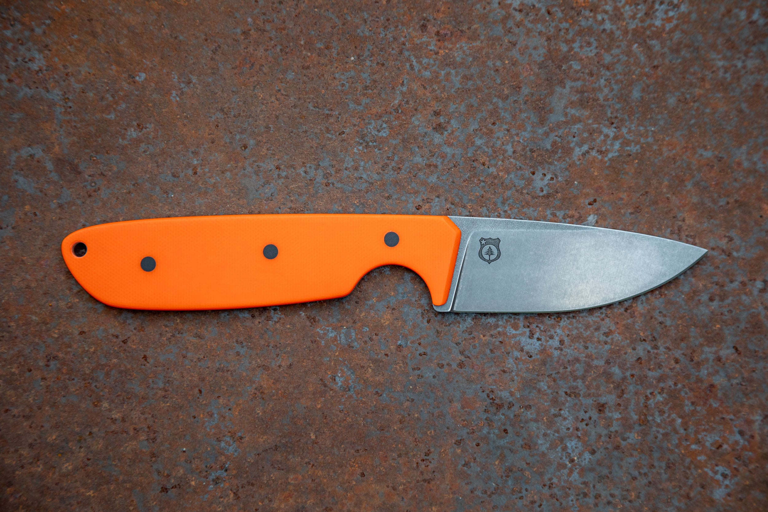 The Tracker - MagnaCut Edition - Hunter Orange w/ OD Green Kydex Sheath