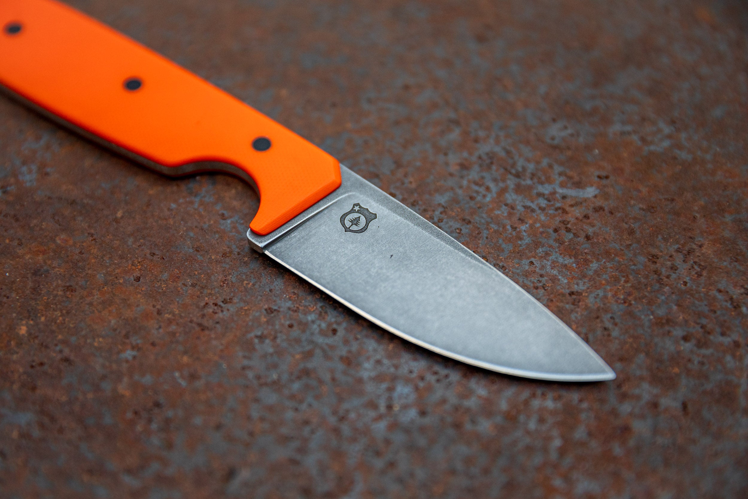 The Tracker - MagnaCut Edition - Hunter Orange w/ OD Green Kydex Sheath