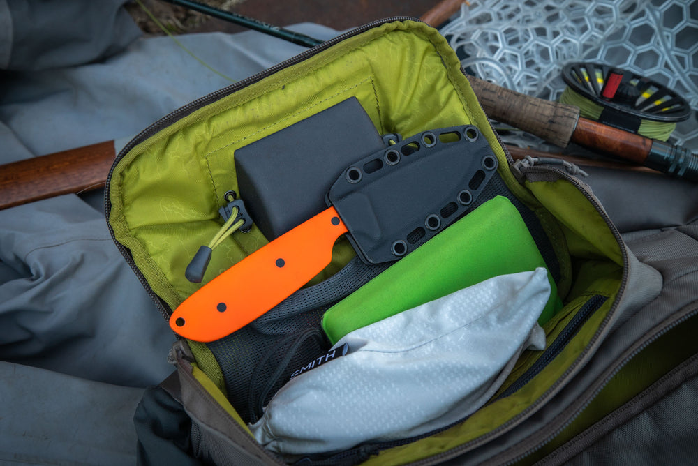 The Tracker - MagnaCut Edition - Hunter Orange w/ OD Green Kydex Sheat