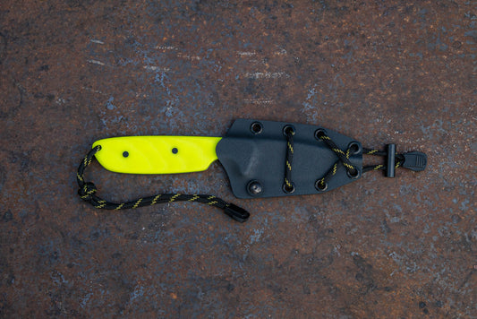 All Weather Tracker - Dayglow with Black Kydex Sheath