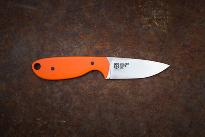 River Knife / Safety Orange with OD Green Kydex Sheath